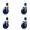 Service Caster 5'' Solid Poly Wheel Swivel 1-7/8'' Expanding Stem Caster Set, 4PK SCC-EX20S514-SPUS-178-4 - alternate 1